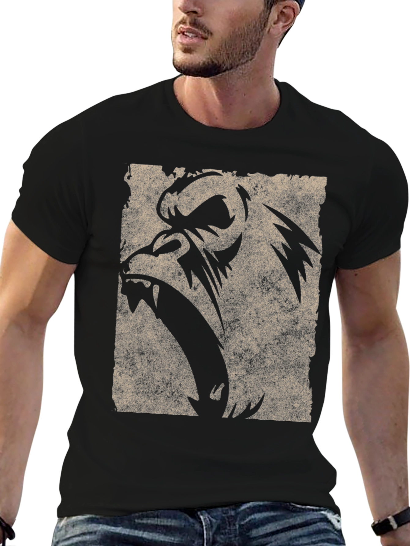 Grunge Gorilla Graphic T-Shirt