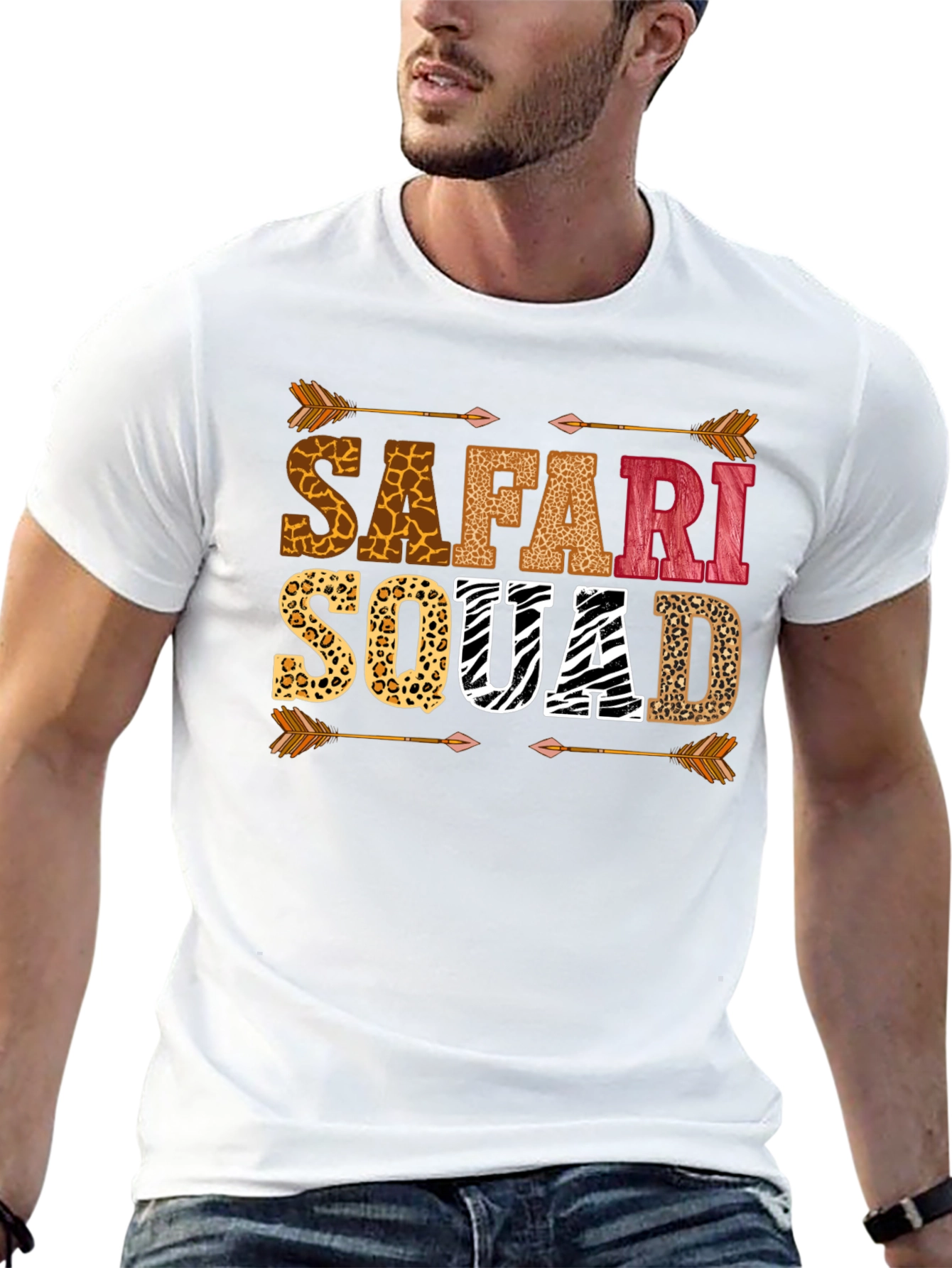 Safari Squad Animal Print Graphic T-Shirt