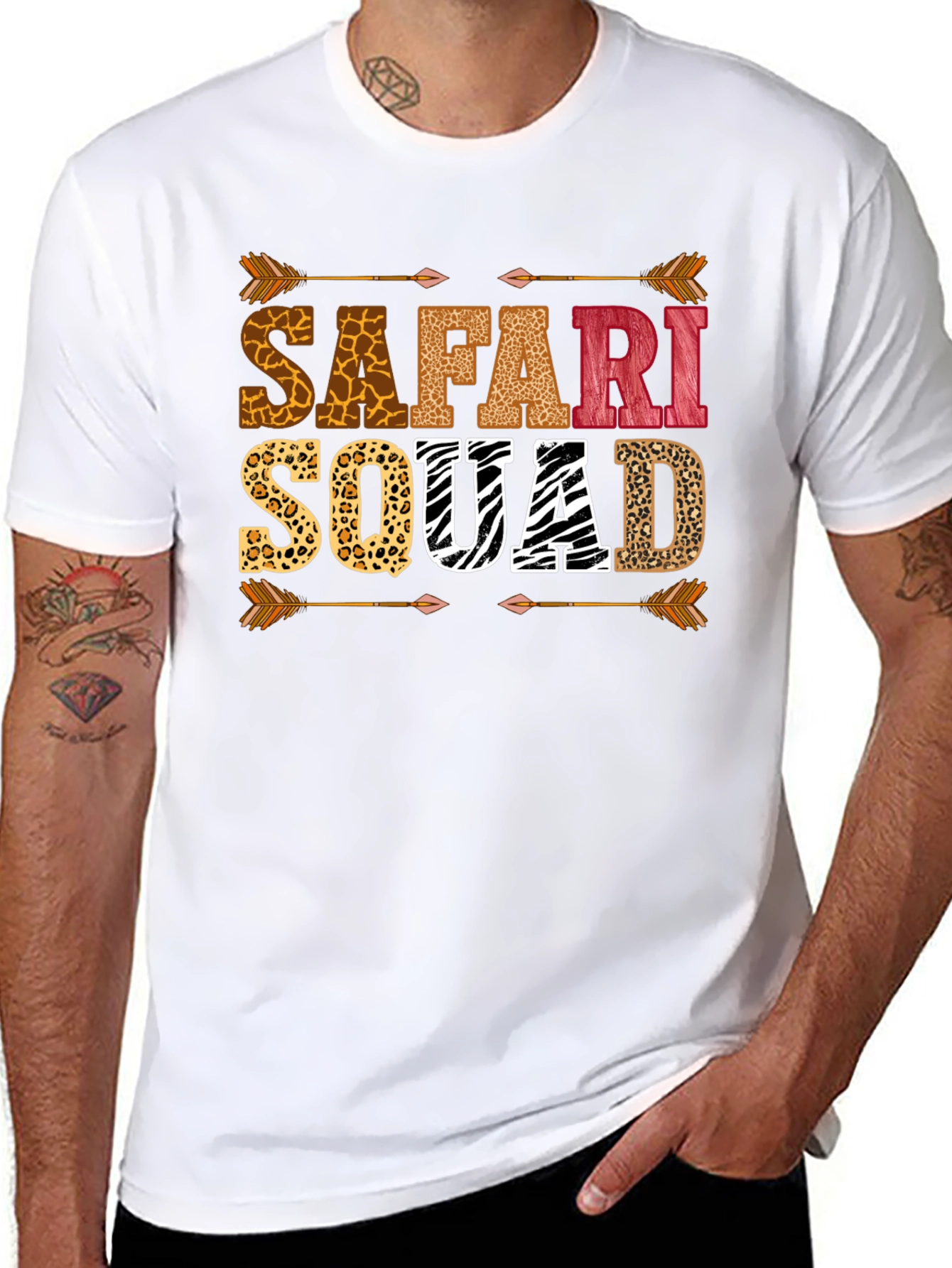 Safari Squad Animal Print Graphic T-Shirt