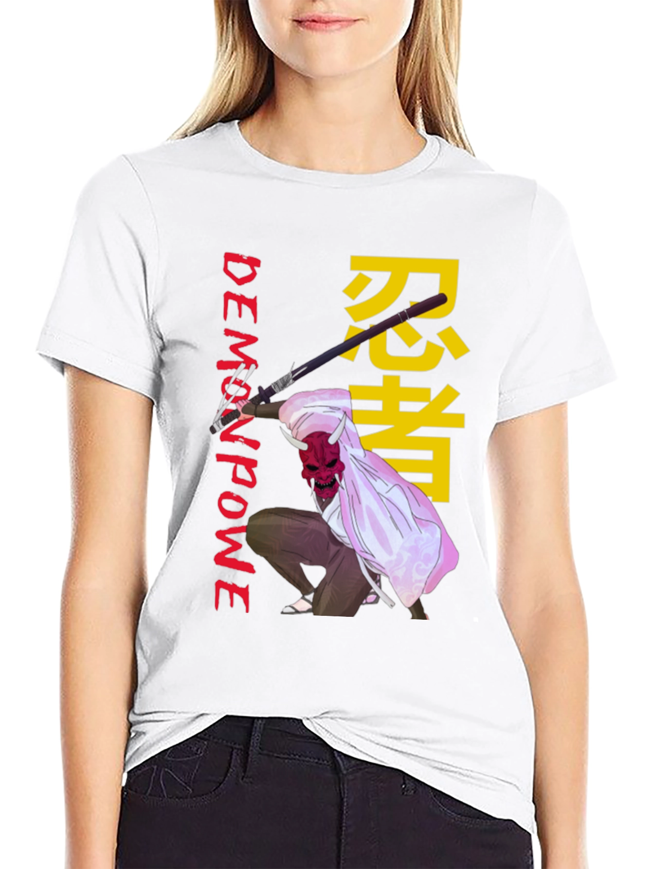 Demon Power Ninja Graphic T-Shirt