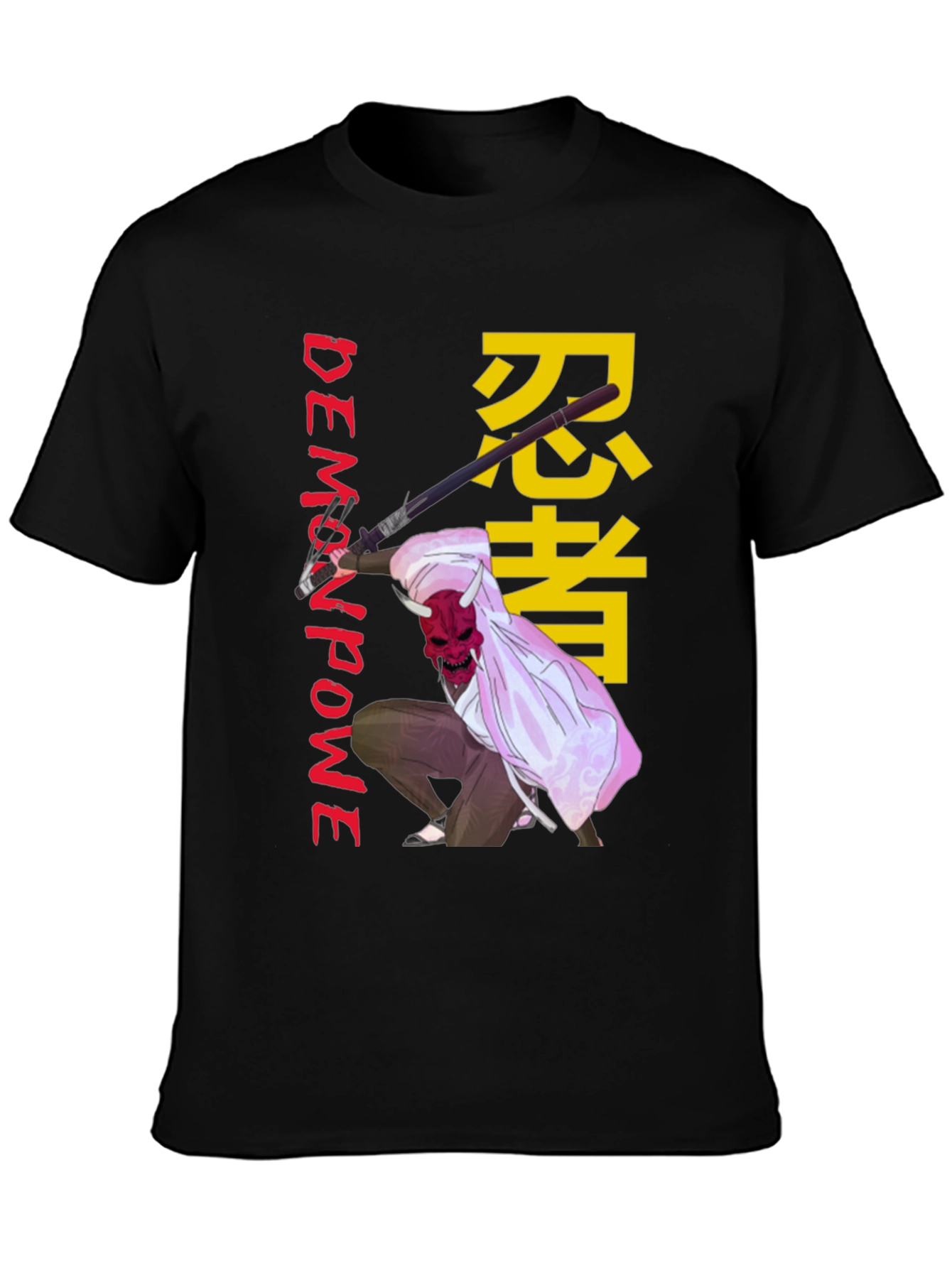 Demon Power Ninja Graphic T-Shirt
