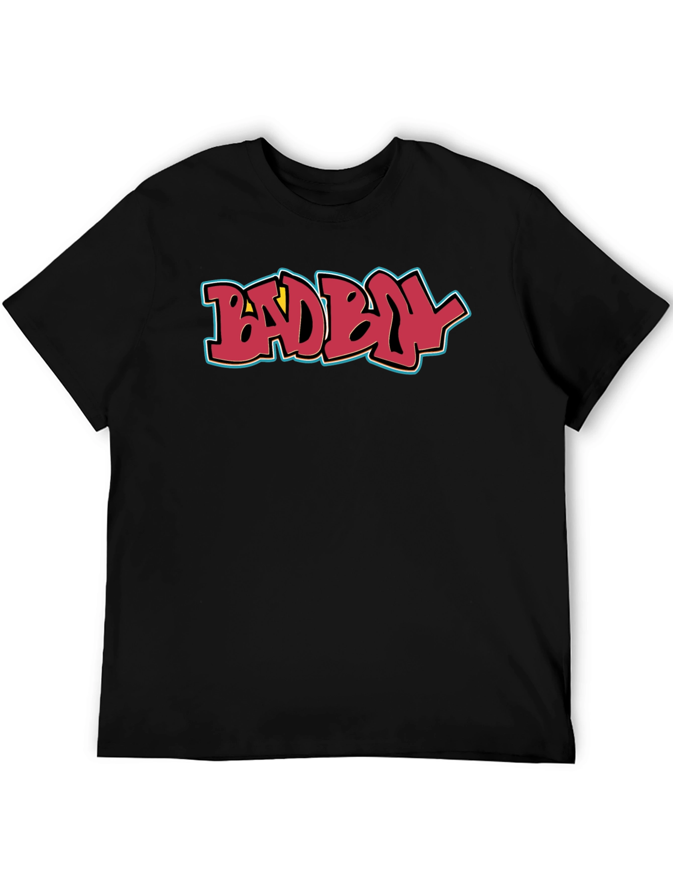 Bad Boy Graphic Tee - Black Cotton Casual T-Shirt