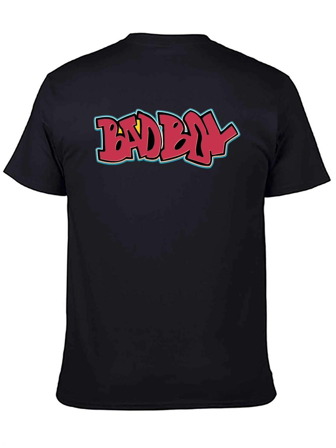 Bad Boy Graphic Tee - Black Cotton Casual T-Shirt