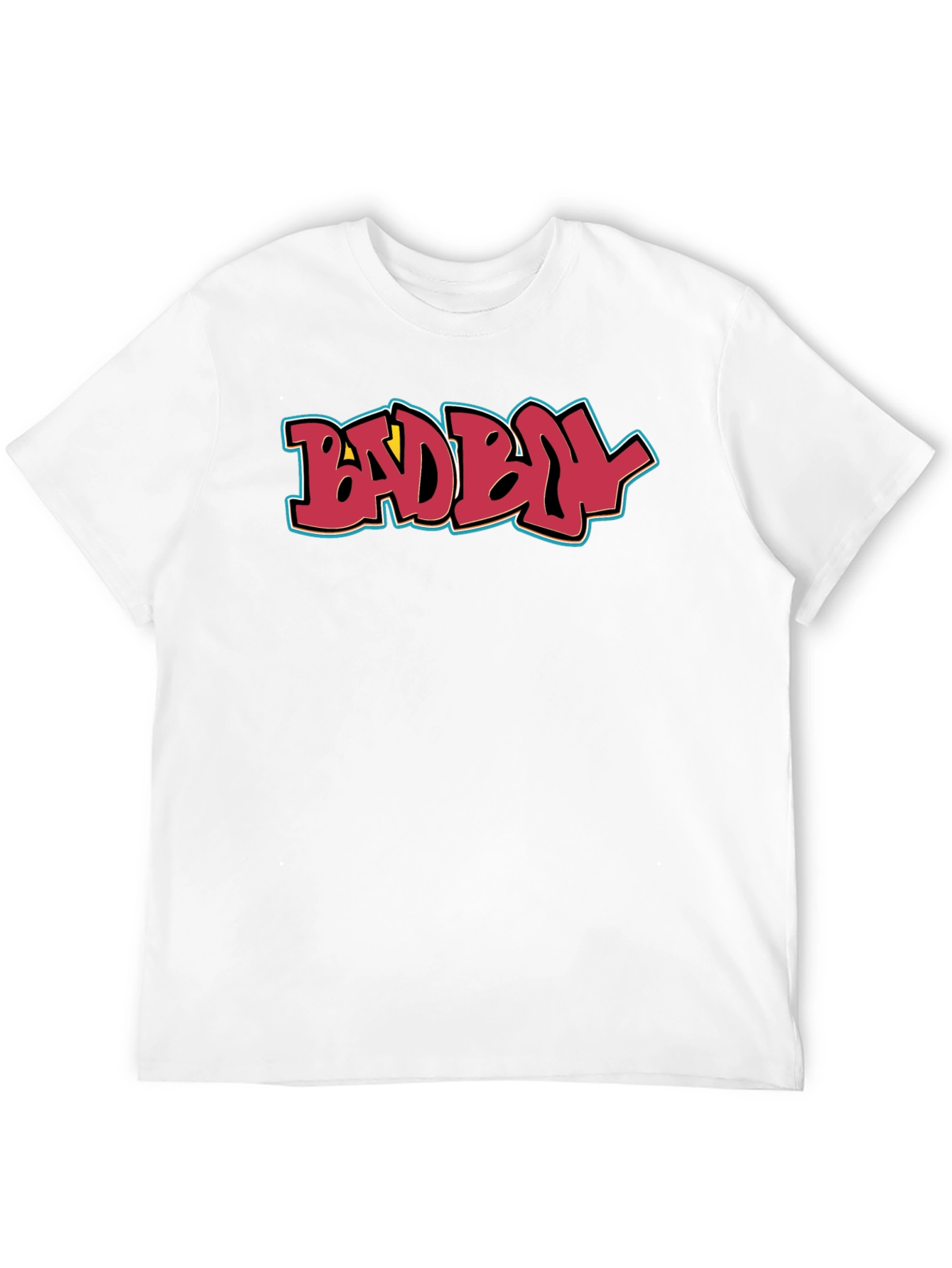 Bad Boy Graphic Tee - Black Cotton Casual T-Shirt
