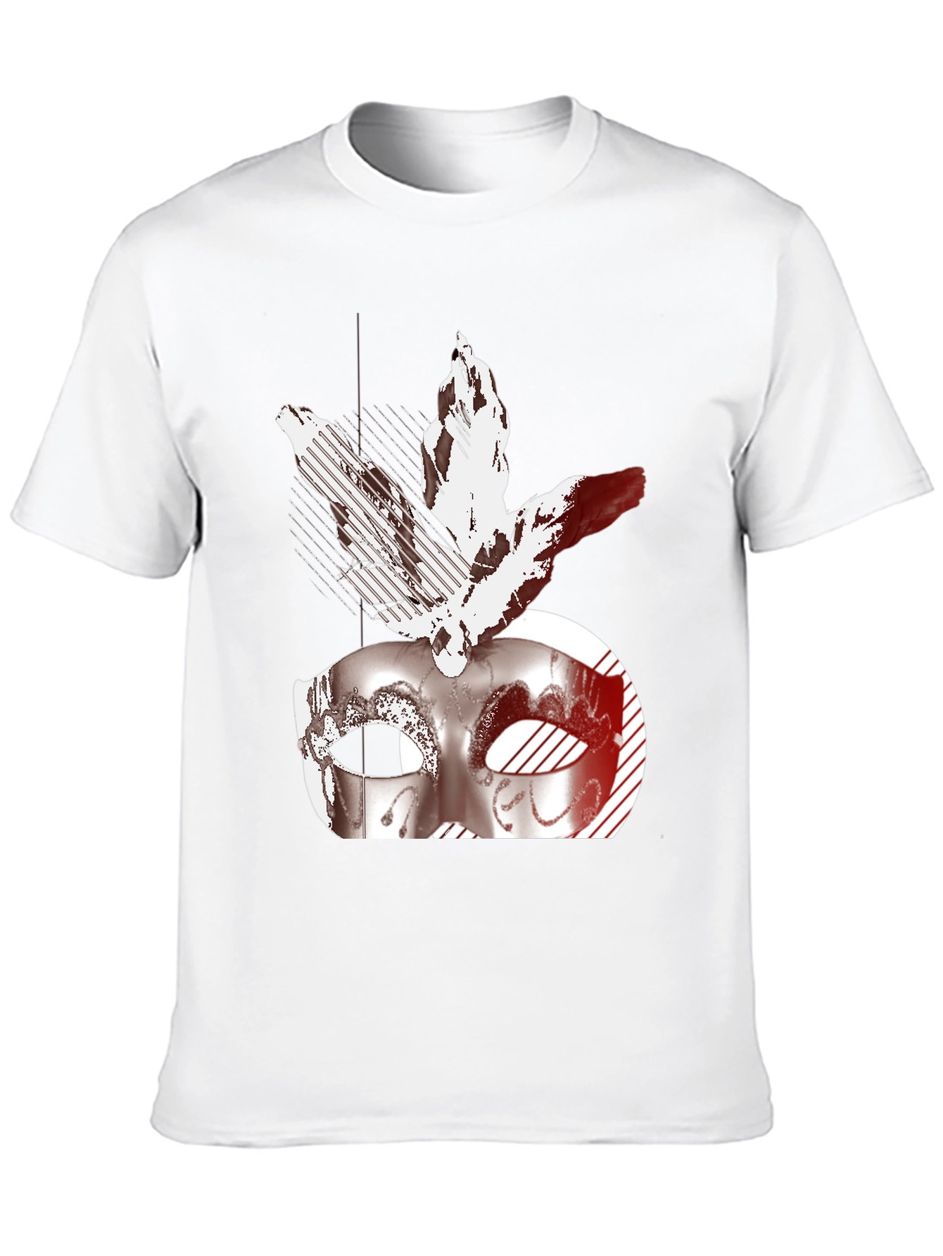 Masquerade Mask Graphic Tee - Black