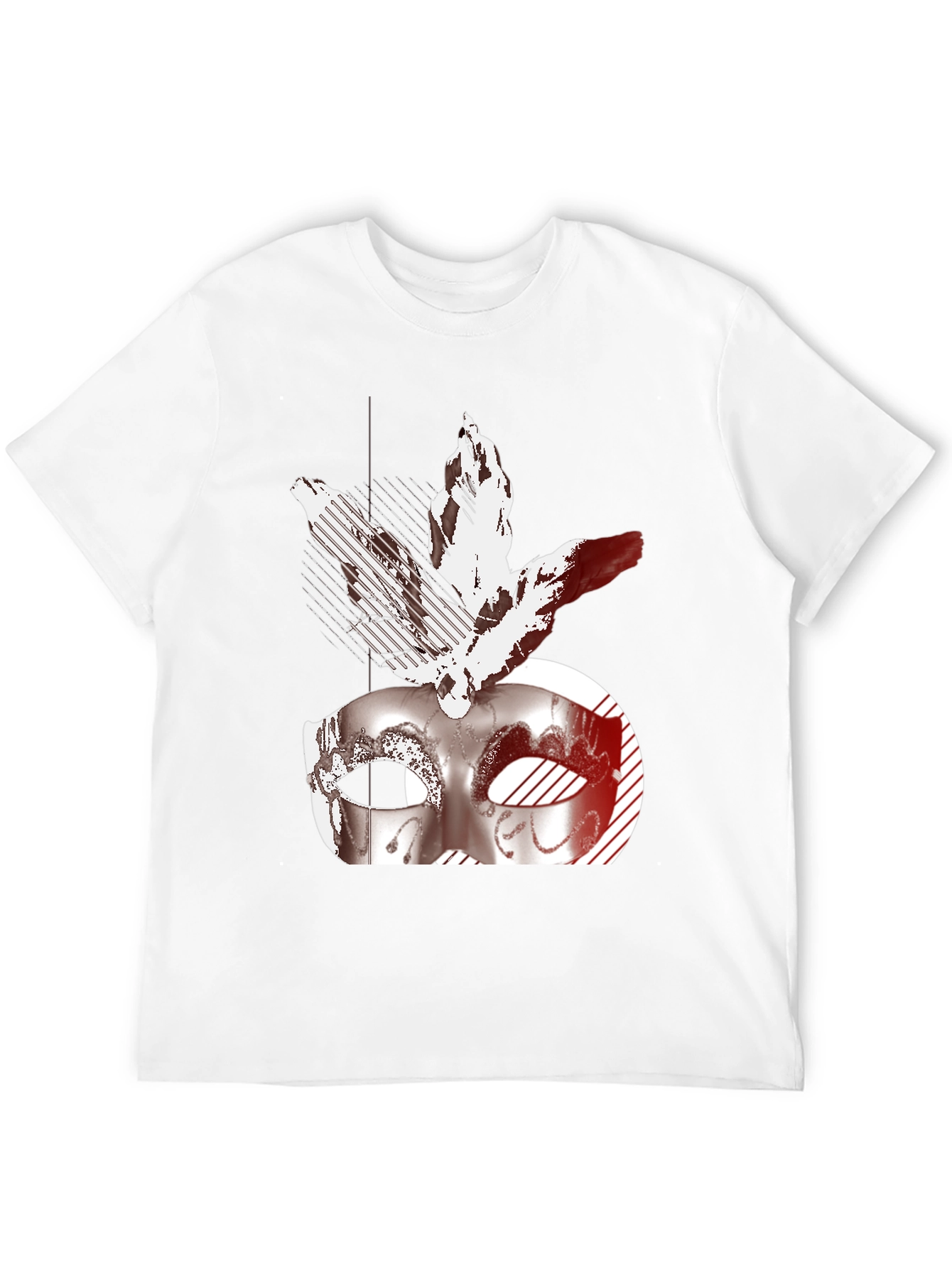 Masquerade Mask Graphic Tee - Black