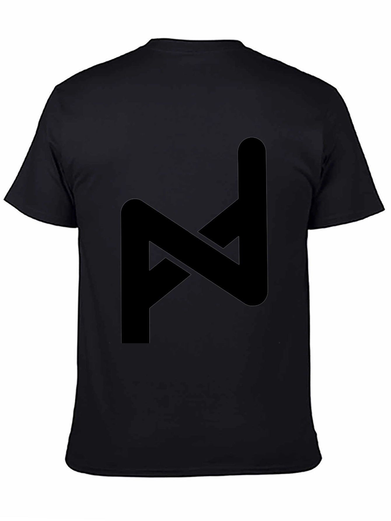 Abstract Symbol Black T-Shirt - Modern Style
