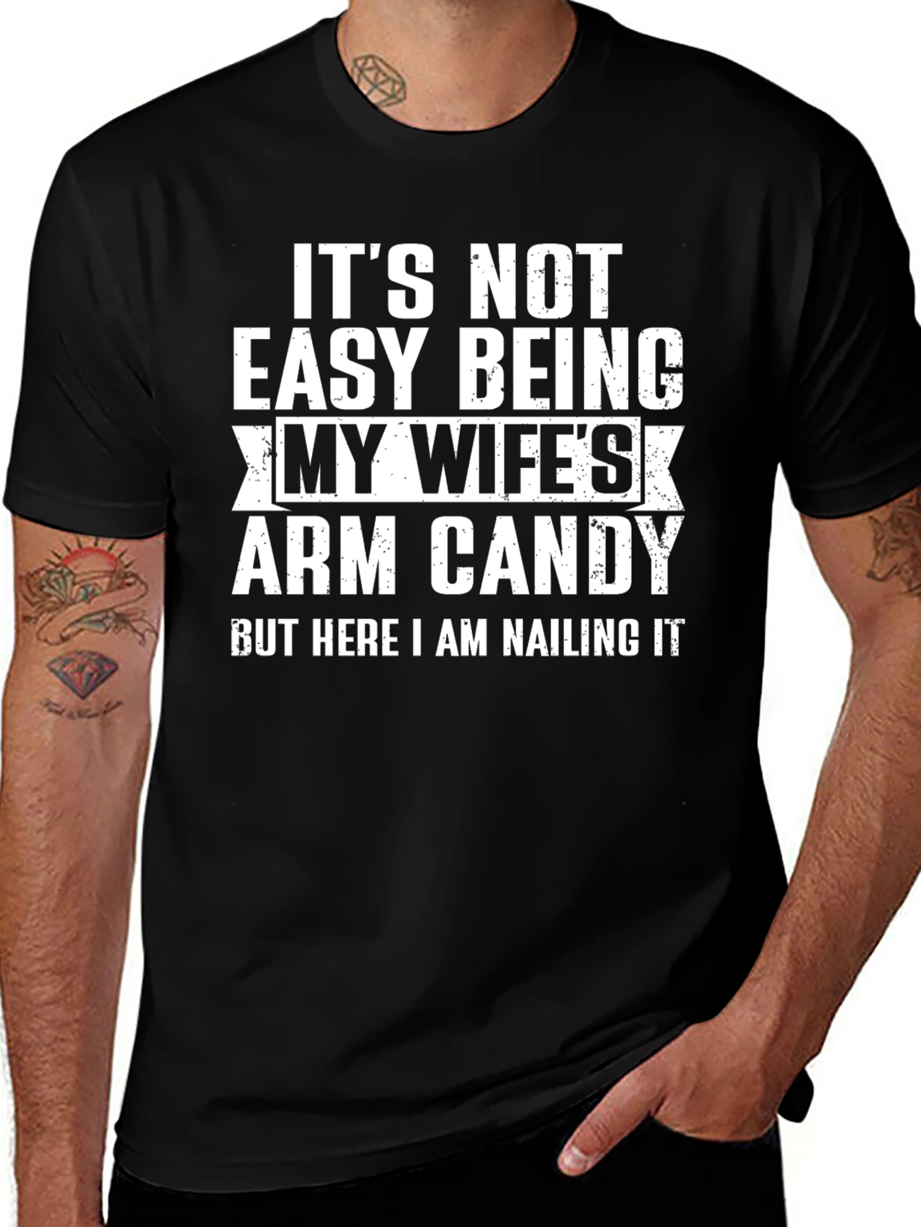 Husbands Arm Candy Graphic Tee