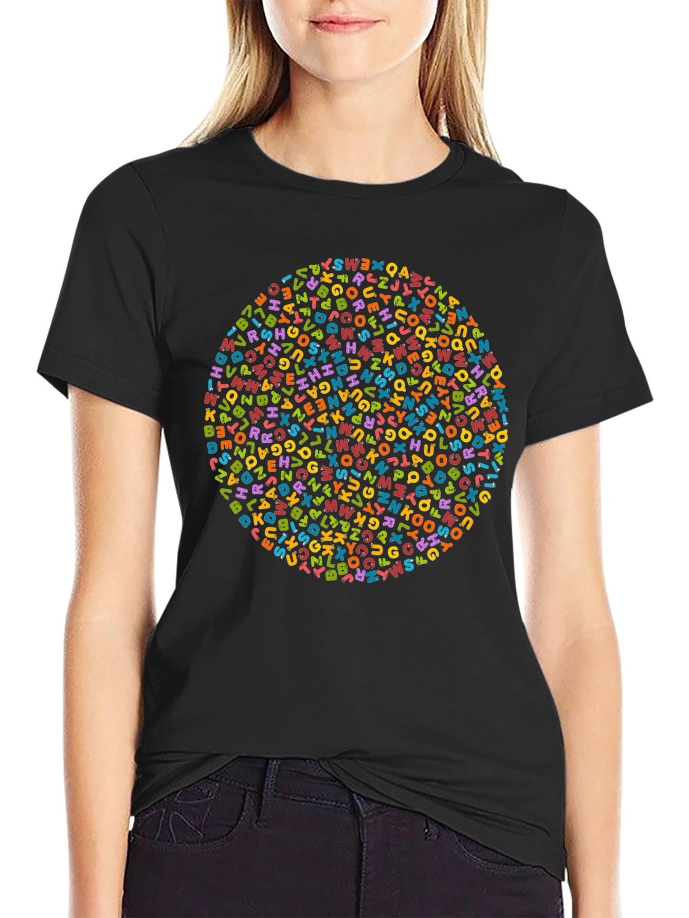 Alphabet Circle Graphic Tee