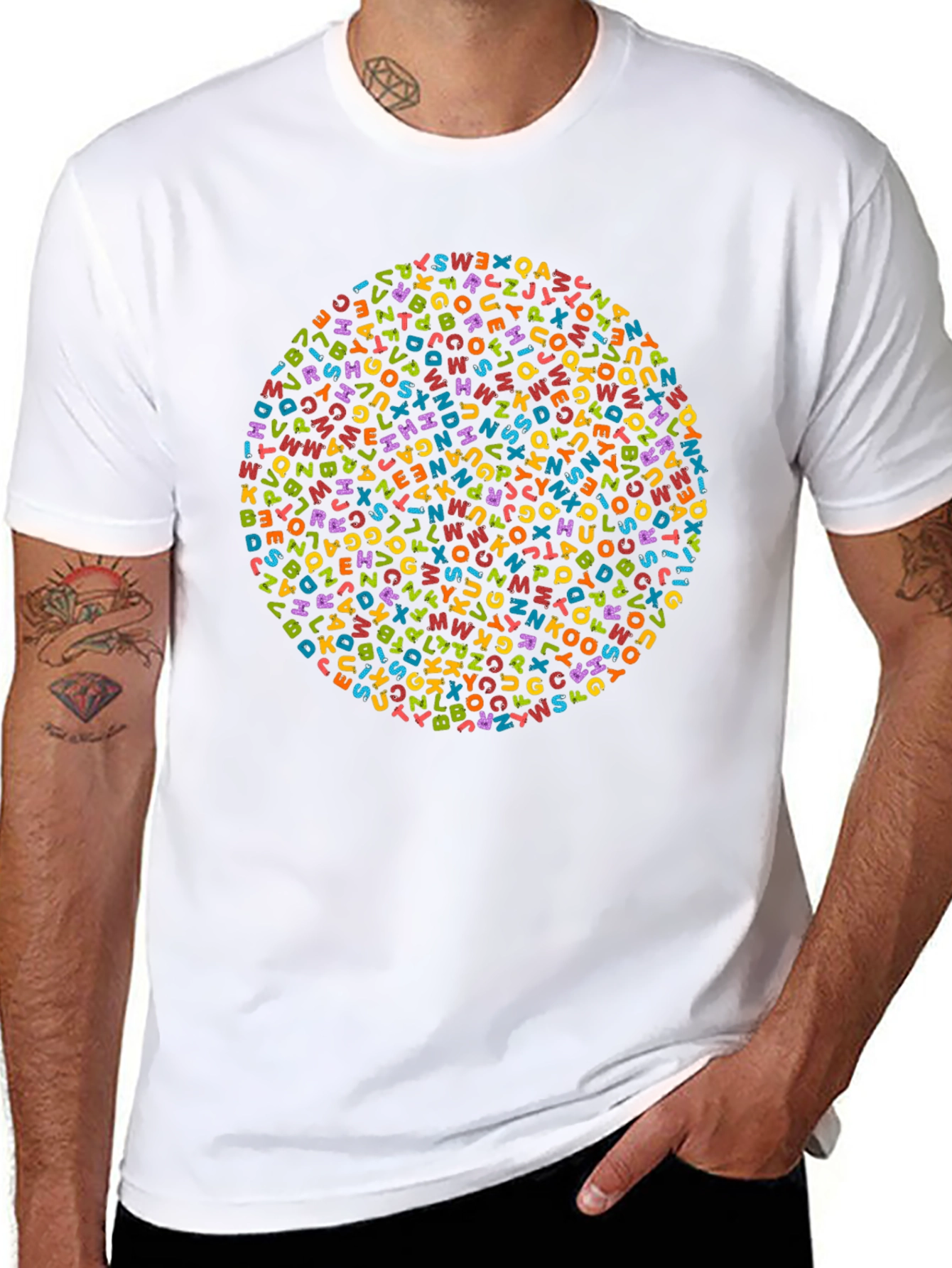 Alphabet Circle Graphic Tee