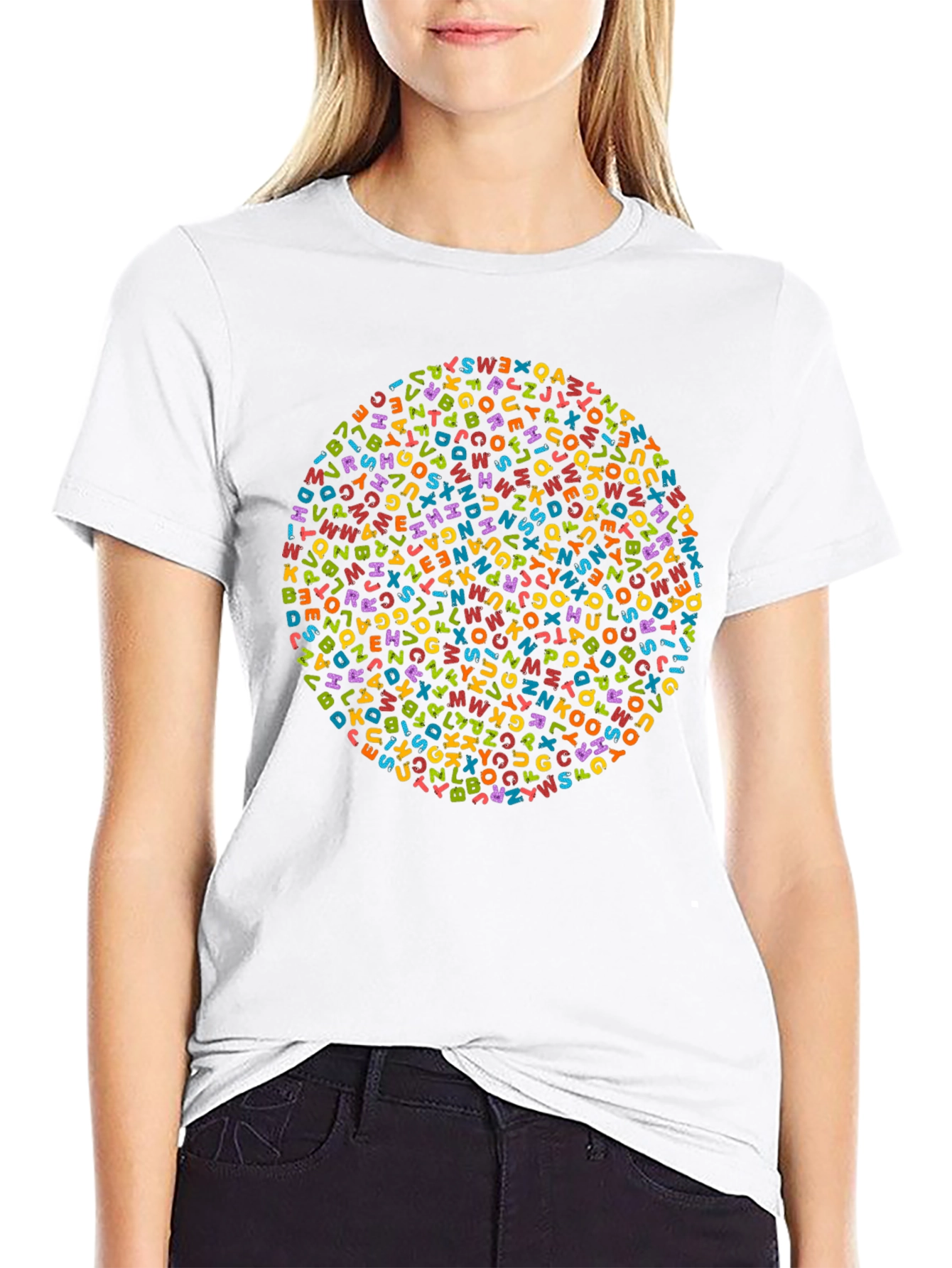Alphabet Circle Graphic Tee