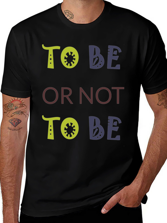 To Be or Not To Be Graphic Tee - Black