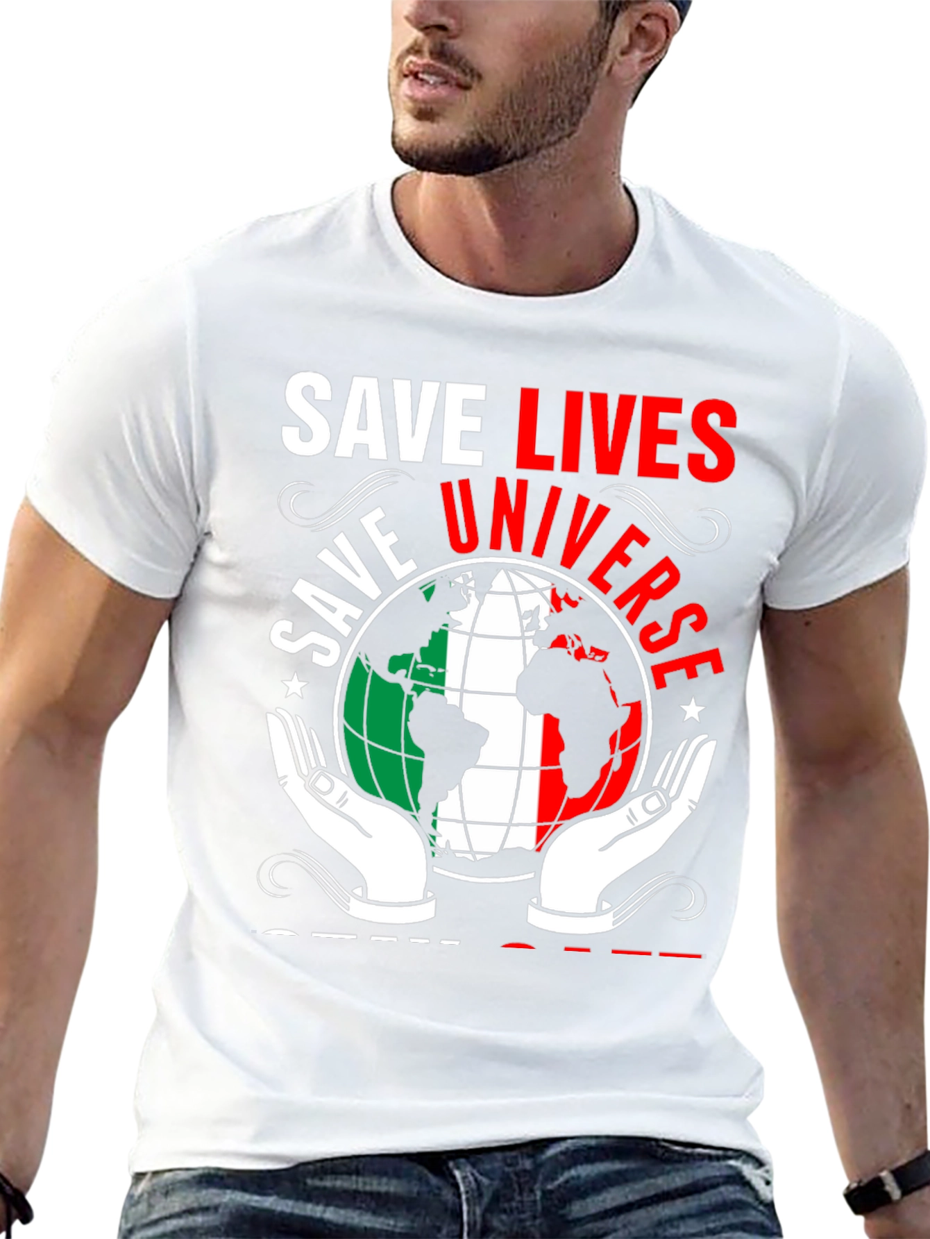 Save Lives Save Universe Graphic T-Shirt