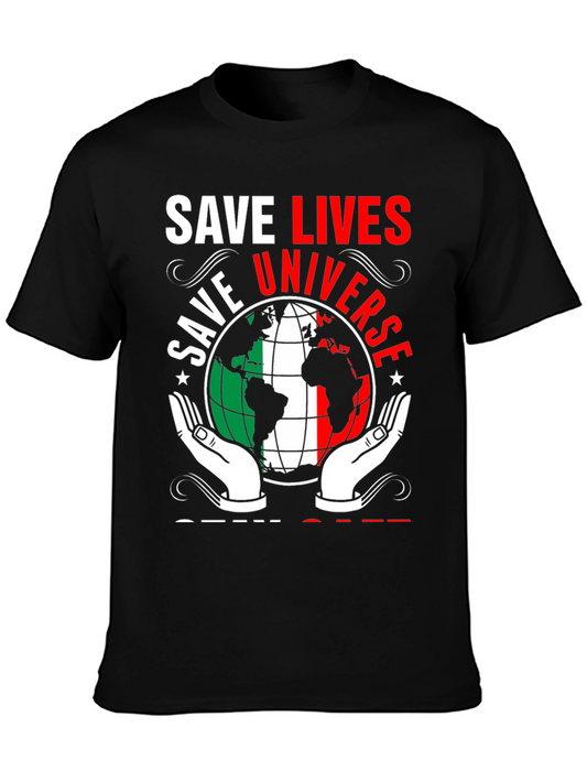 Save Lives Save Universe Graphic T-Shirt