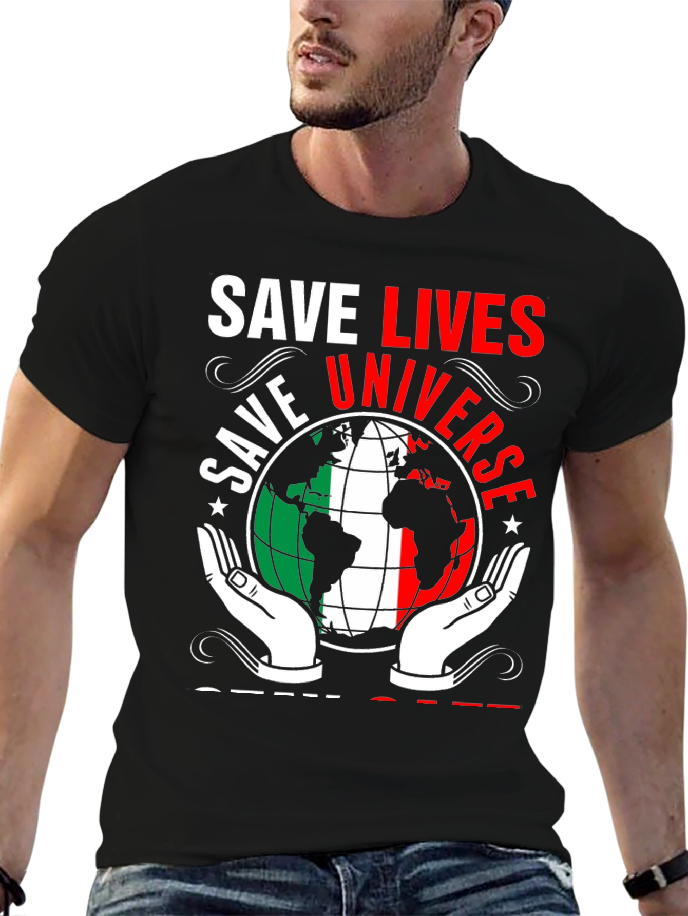 Save Lives Save Universe Graphic T-Shirt
