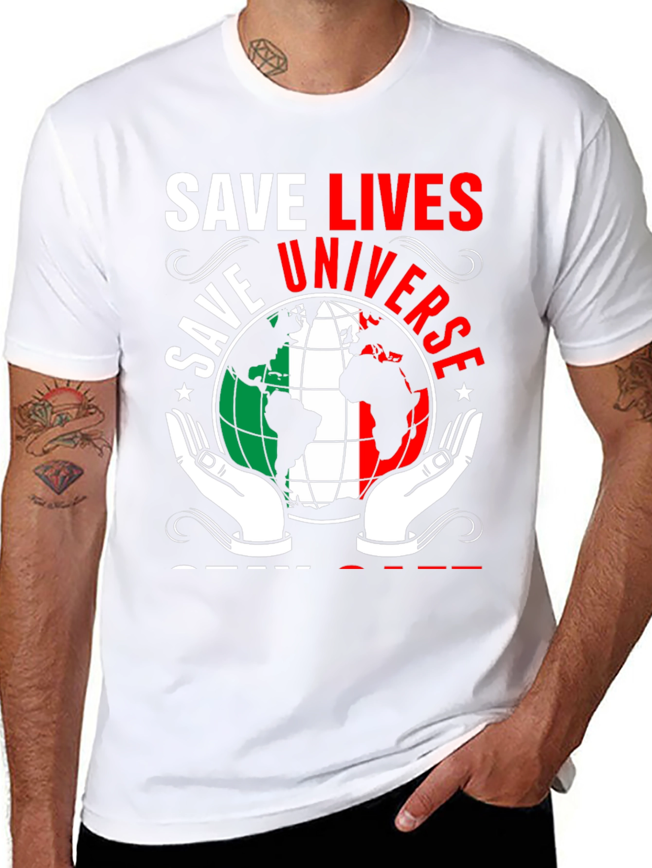 Save Lives Save Universe Graphic T-Shirt