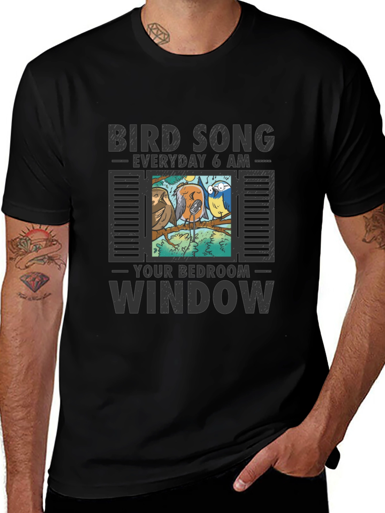 Bird Song Window T-Shirt