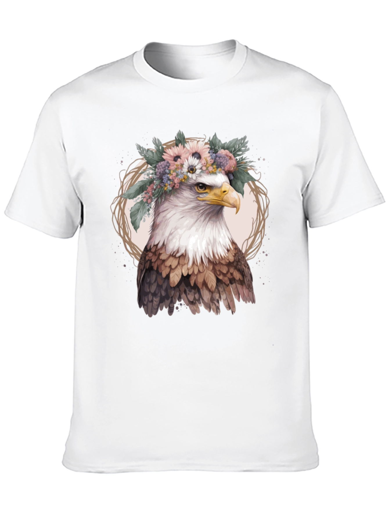 Eagle with Flowers T-Shirt