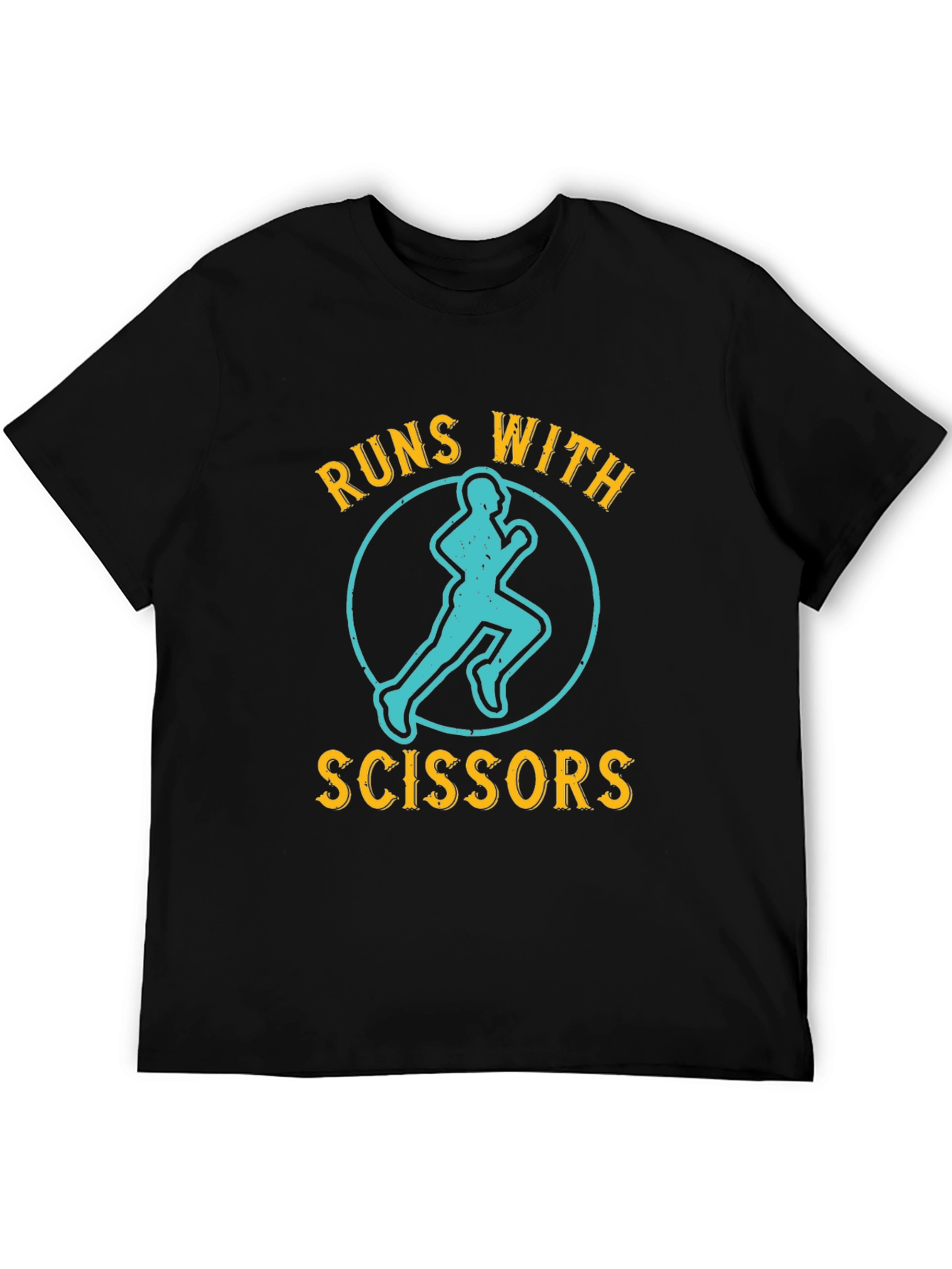 Runs With Scissors T-Shirt - Funny Graphic Tee