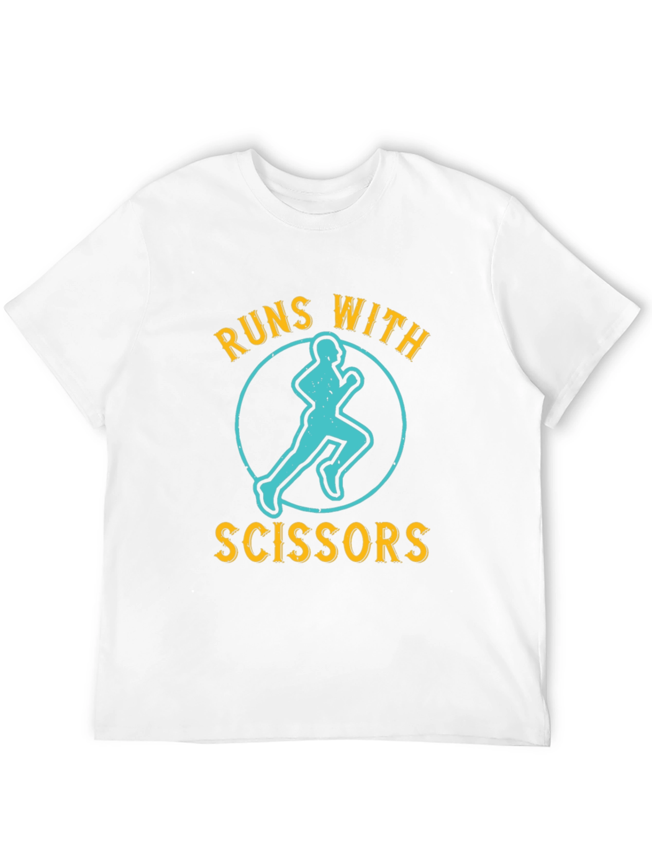 Runs With Scissors T-Shirt - Funny Graphic Tee