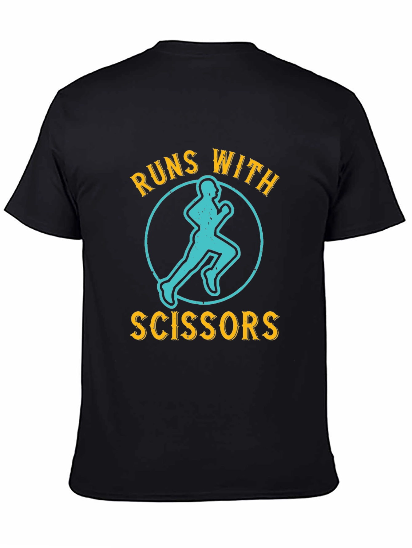 Runs With Scissors T-Shirt - Funny Graphic Tee