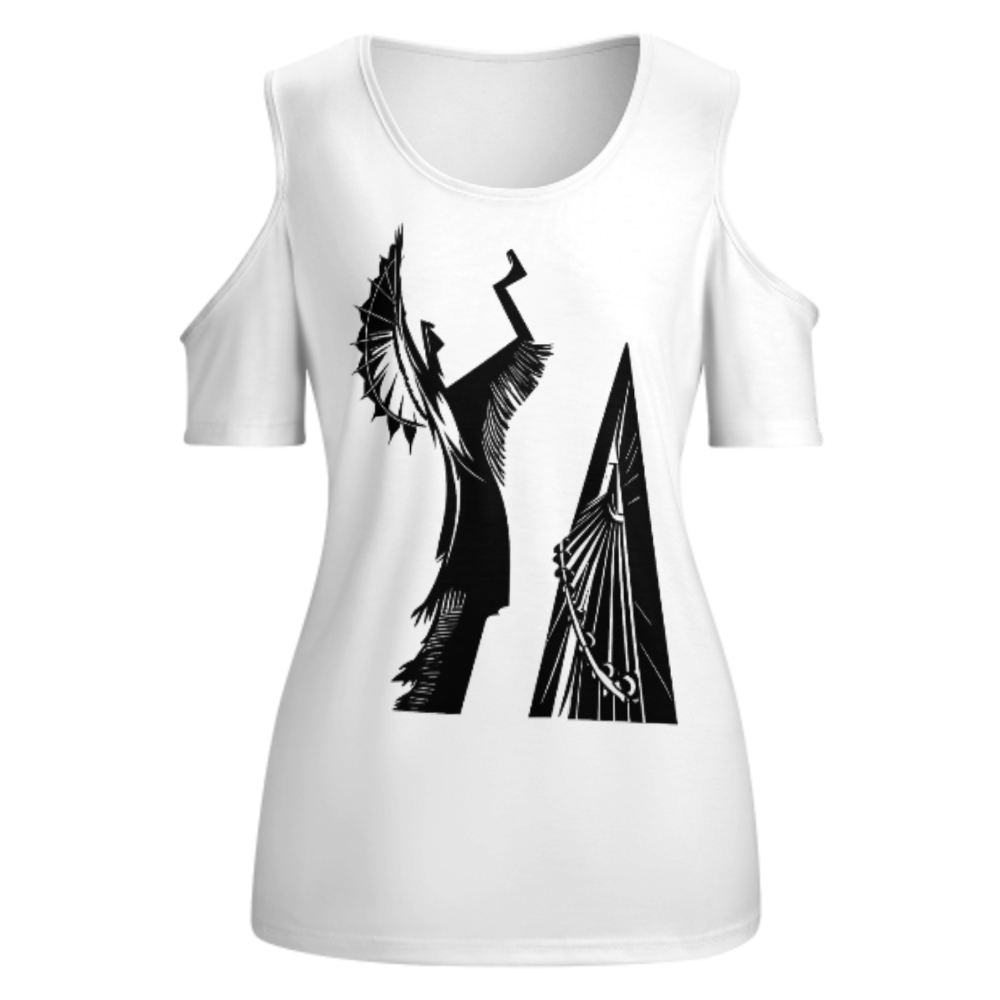 Abstract Tribal Graphic Tee, Minimalist Boho Art Shirt, Modern Geometric Statement Top, Artistic Black Graphic T-Shirt for Women(z717)