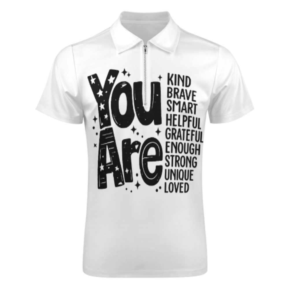 You Are Inspirational Quote Shirt, Positive Affirmation Graphic Tee, Motivational Mental Health Apparel, Encouraging Message Unisex Fashion Top(z705)