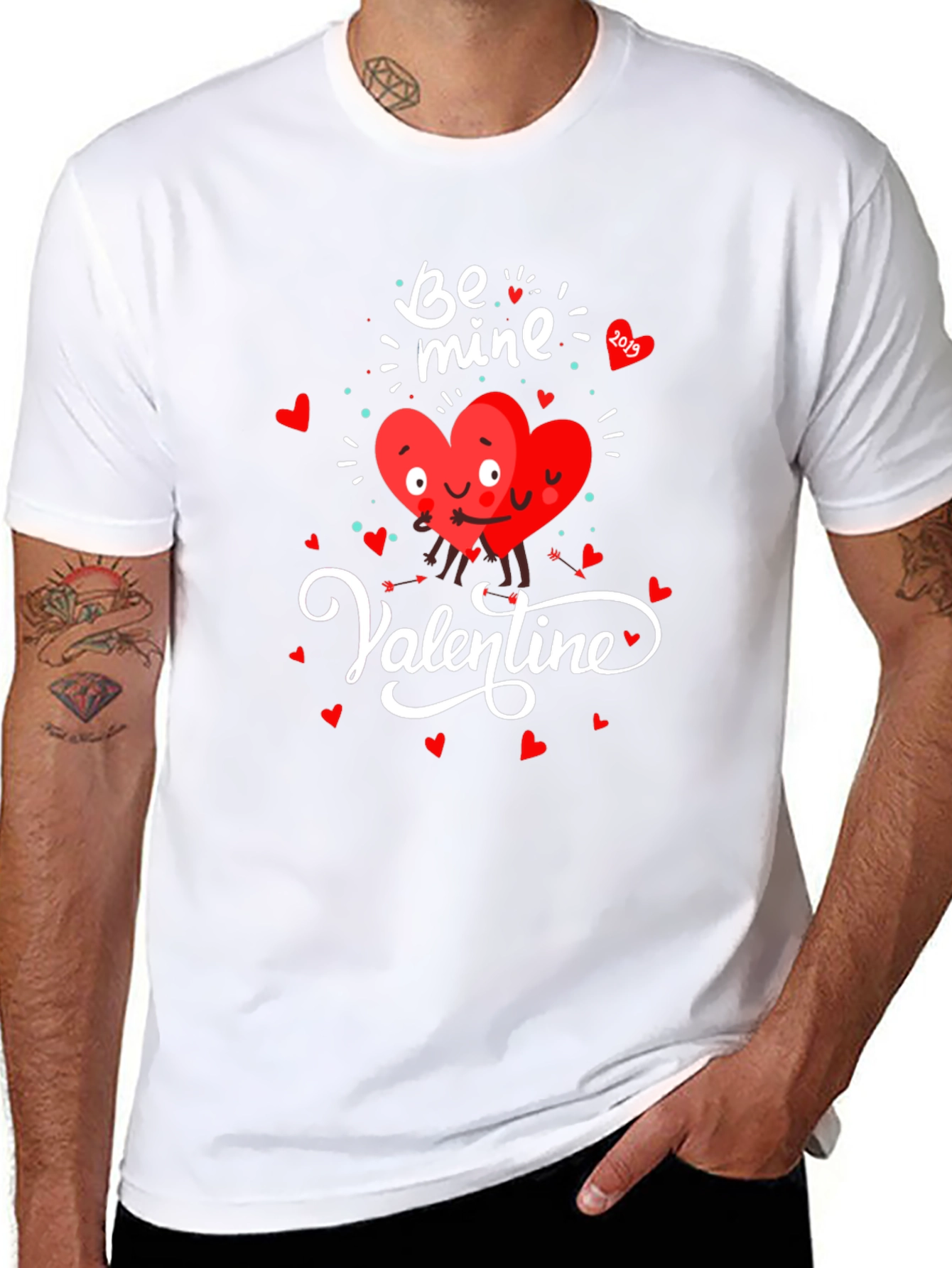 Valentines Day Heart Graphic T-Shirt