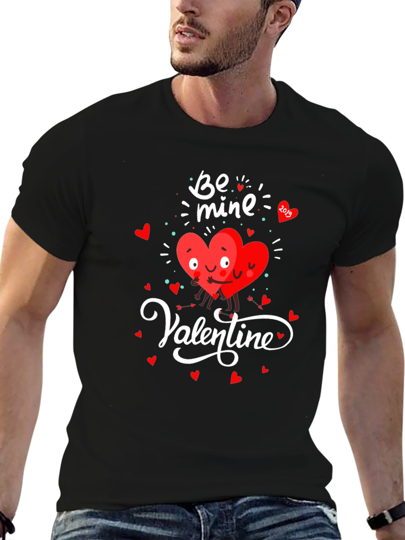 Valentines Day Heart Graphic T-Shirt