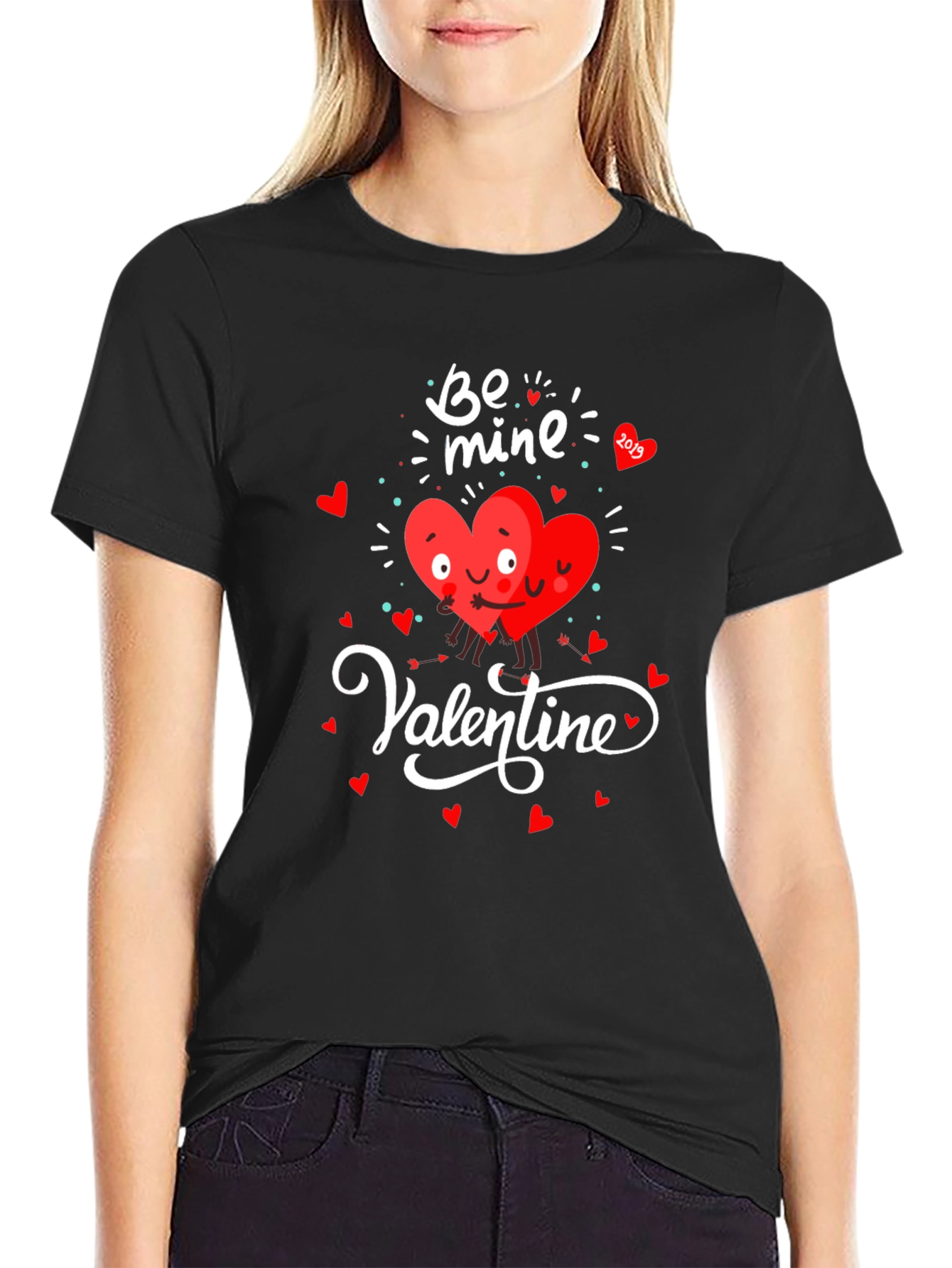 Valentines Day Heart Graphic T-Shirt