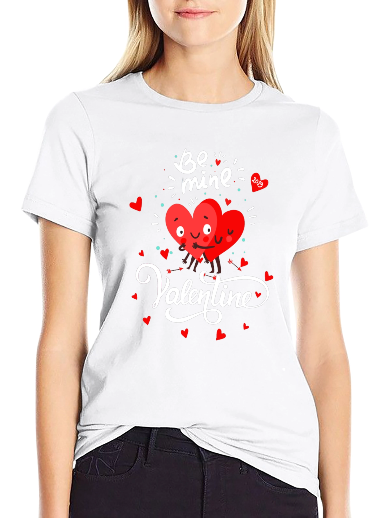 Valentines Day Heart Graphic T-Shirt
