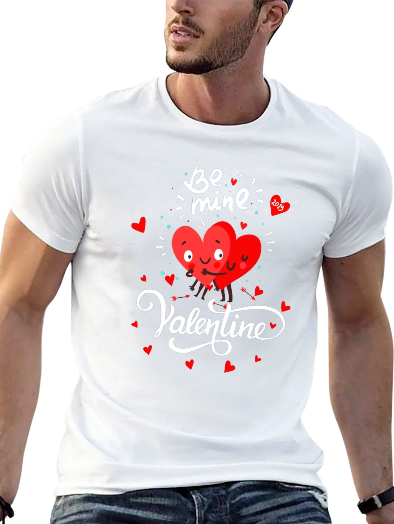 Valentines Day Heart Graphic T-Shirt