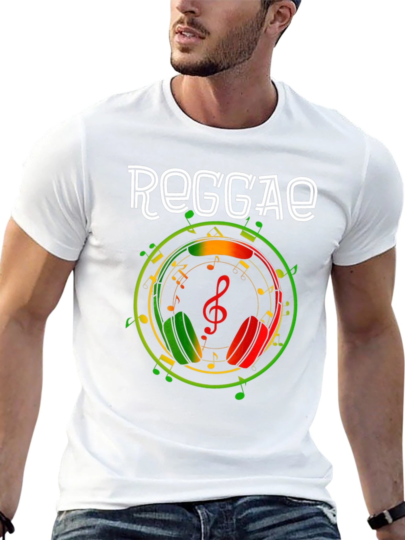 Reggae Music Headphones T-Shirt