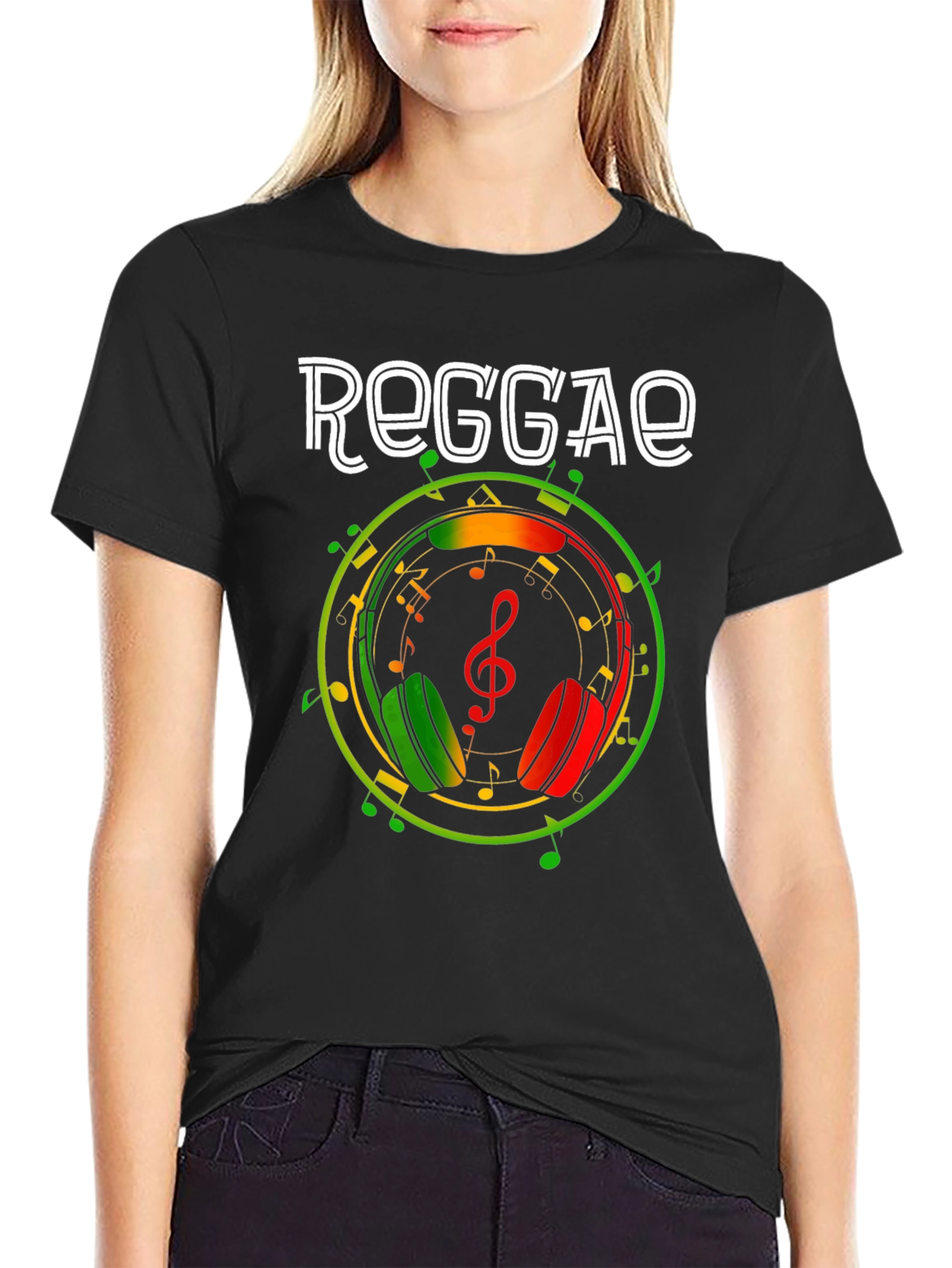 Reggae Music Headphones T-Shirt