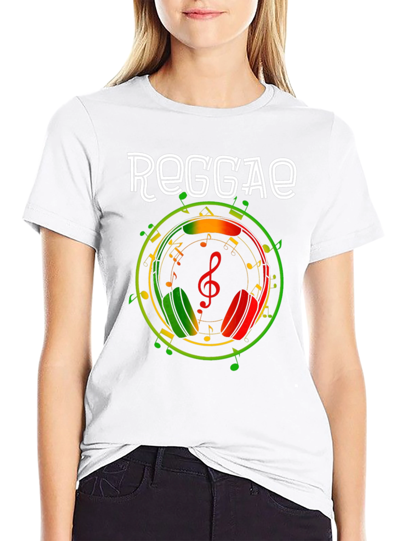 Reggae Music Headphones T-Shirt