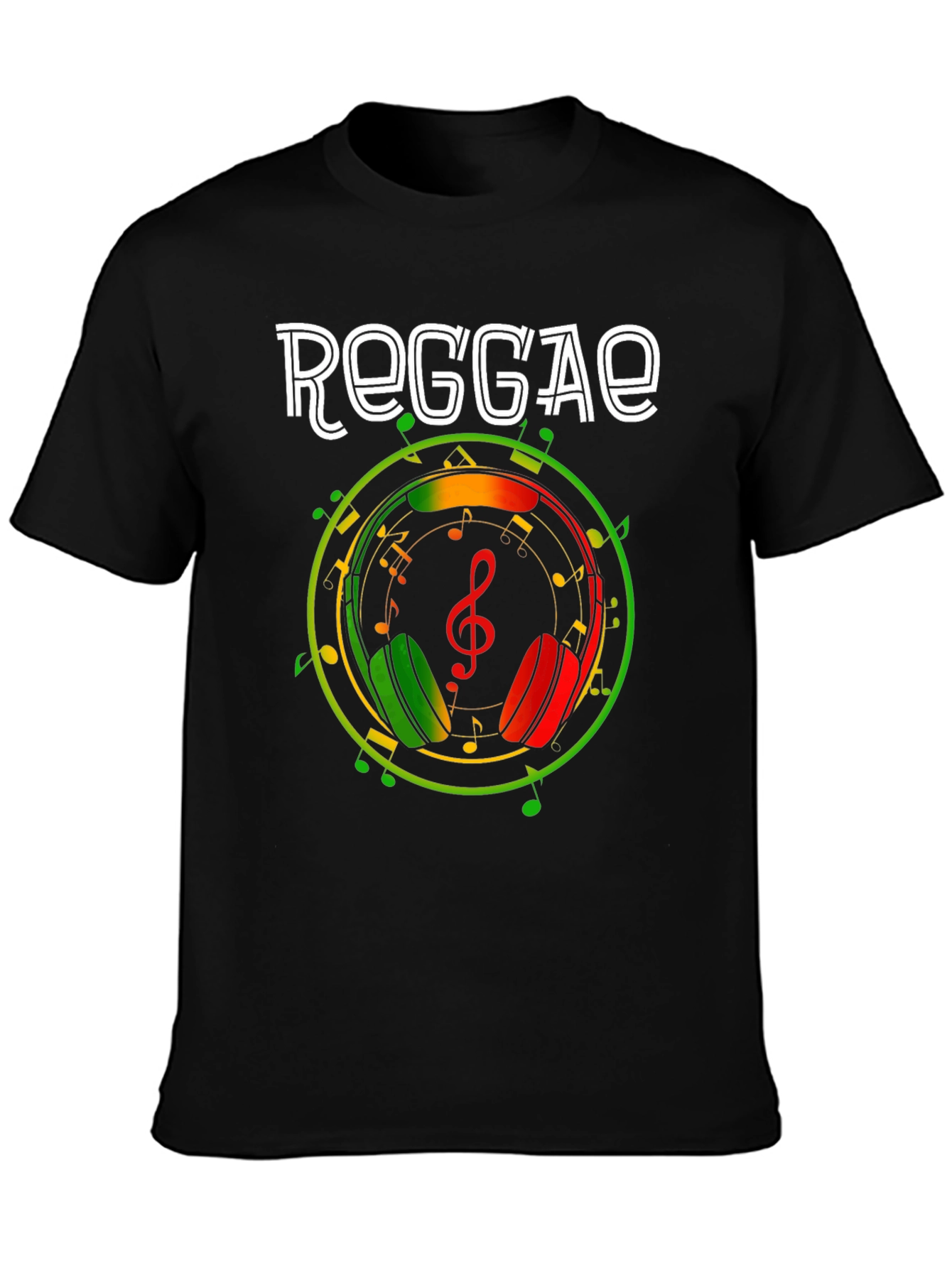 Reggae Music Headphones T-Shirt