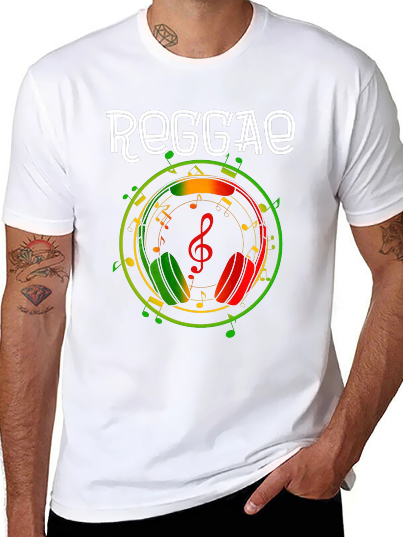 Reggae Music Headphones T-Shirt