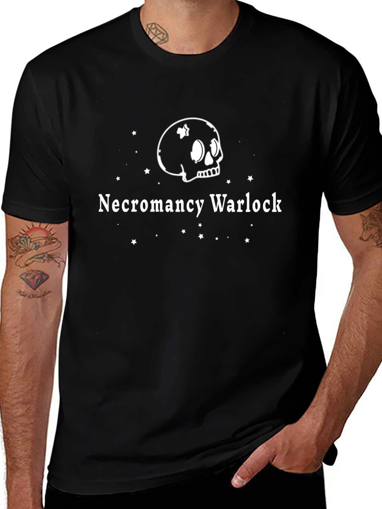 Necromancy Warlock Black T-Shirt
