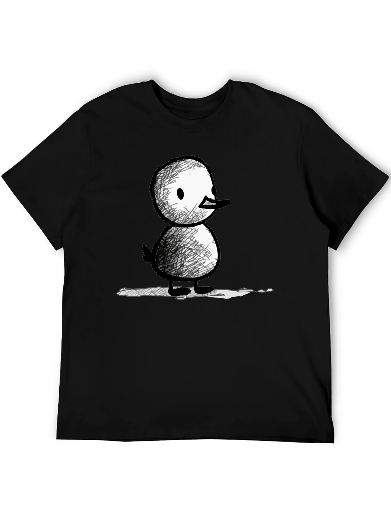 Quirky Duck Graphic Tee - Unisex Black T-Shirt