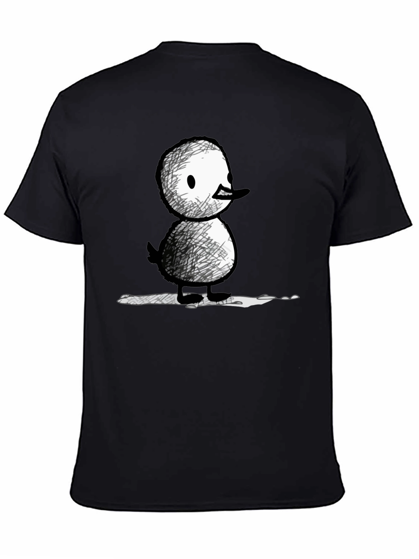 Quirky Duck Graphic Tee - Unisex Black T-Shirt