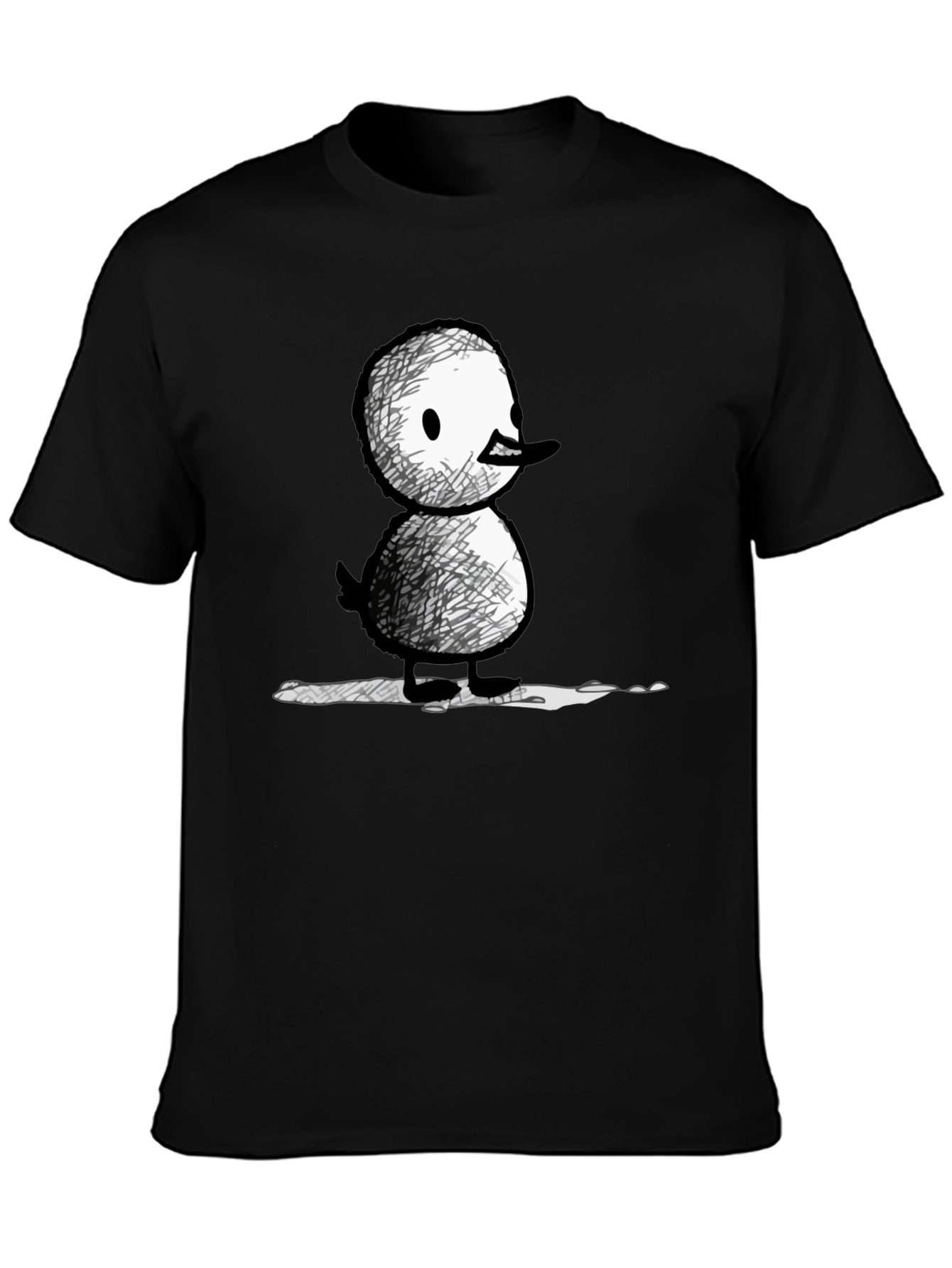 Quirky Duck Graphic Tee - Unisex Black T-Shirt
