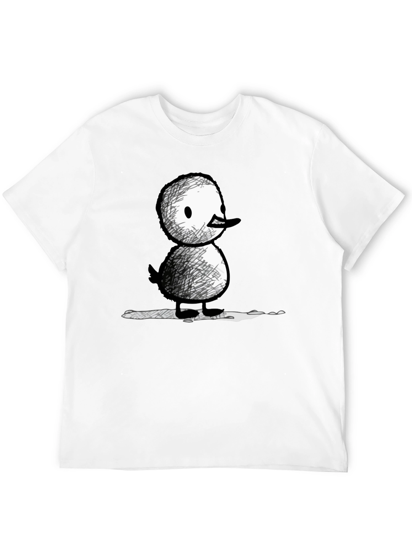 Quirky Duck Graphic Tee - Unisex Black T-Shirt