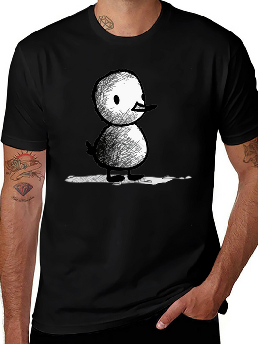 Quirky Duck Graphic Tee - Unisex Black T-Shirt