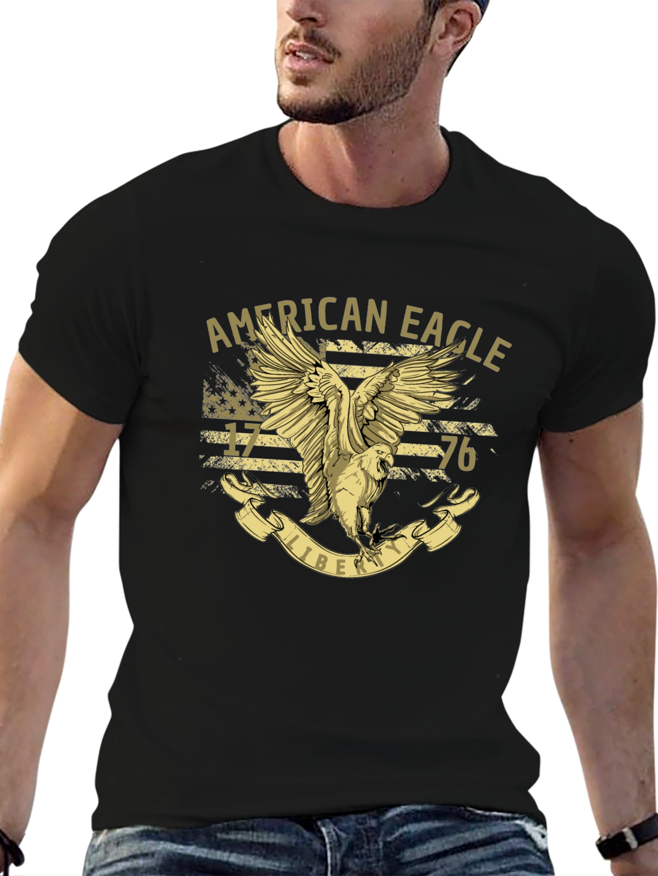 American Eagle Liberty Graphic T-Shirt