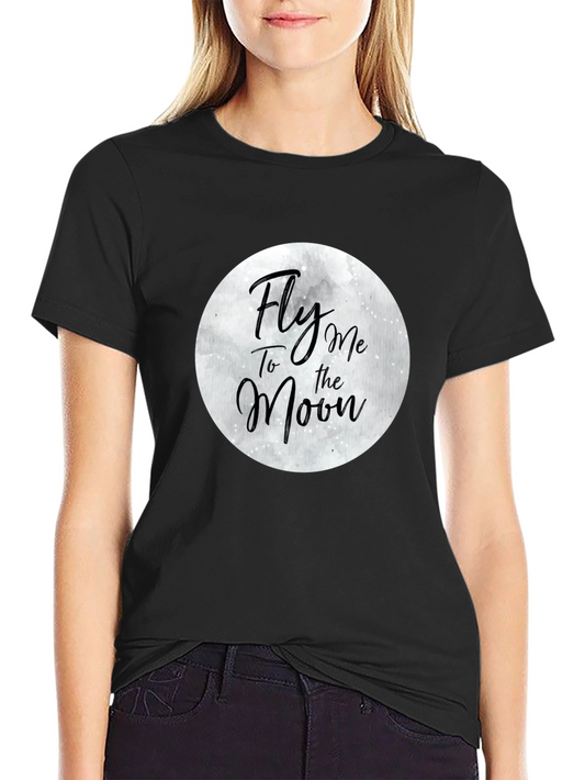 Fly Me to the Moon Graphic T-Shirt - Stylish Cotton Tee