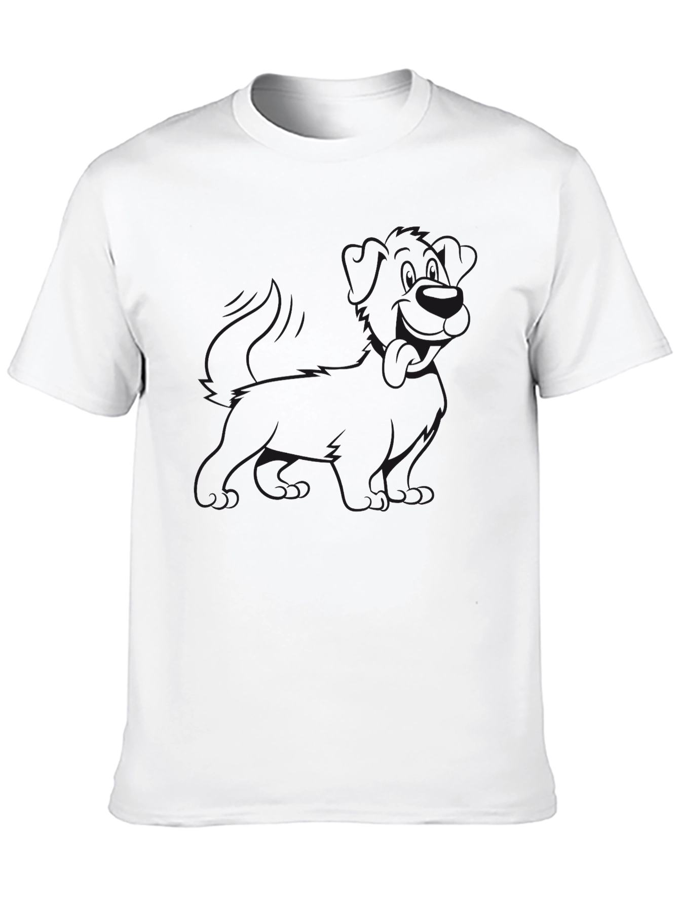 Mens Black Graphic Tee - Casual Style