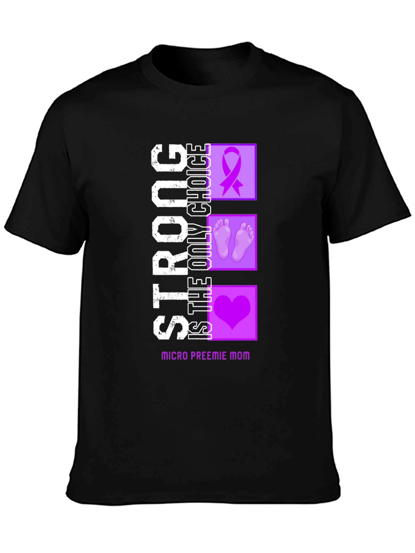 Strong Micro Preemie Mom Graphic Tee
