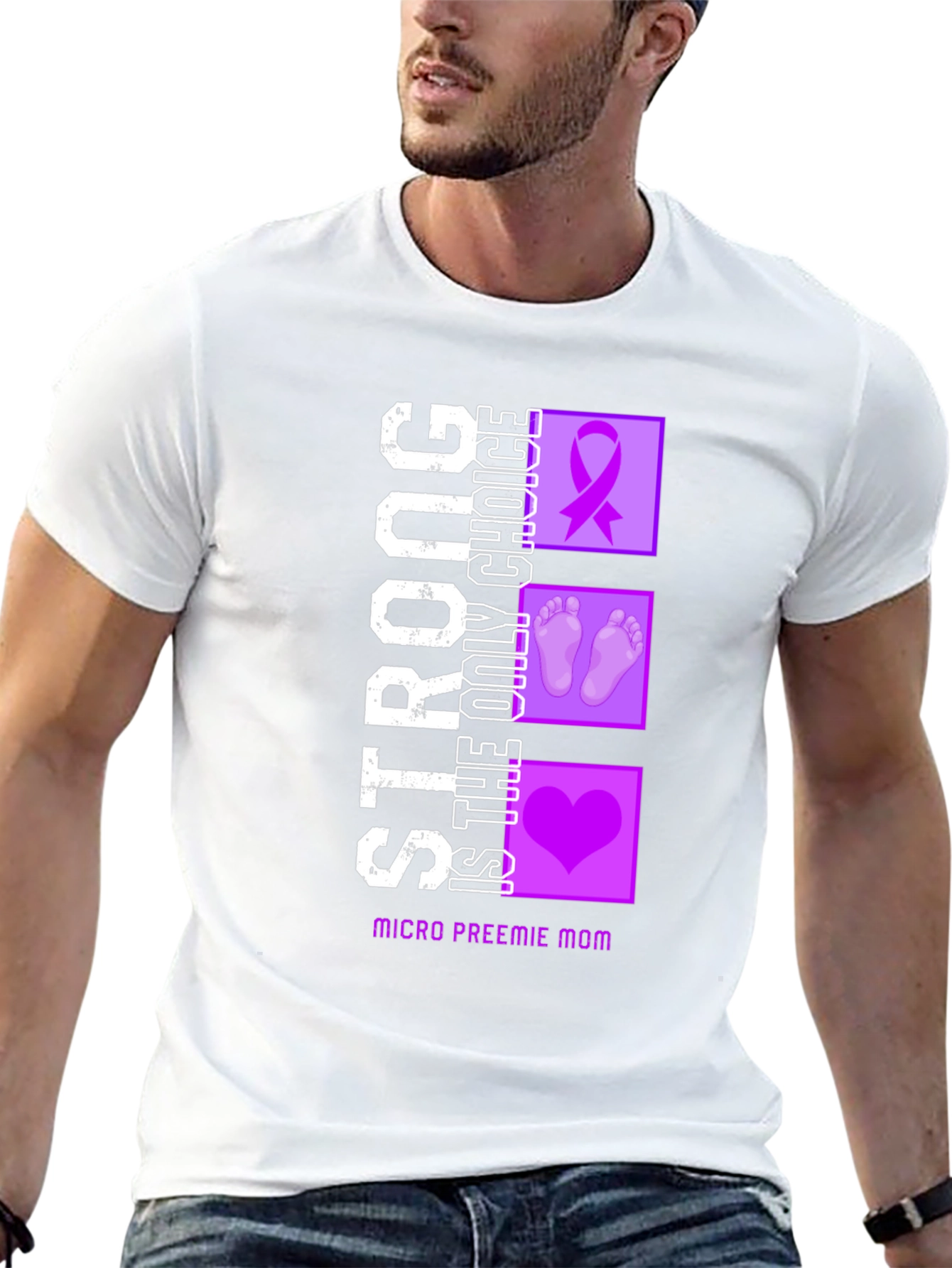 Strong Micro Preemie Mom Graphic Tee