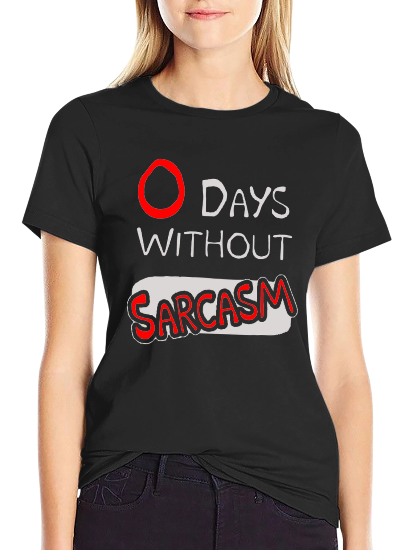Sarcasm T-Shirt - Black Graphic Tee