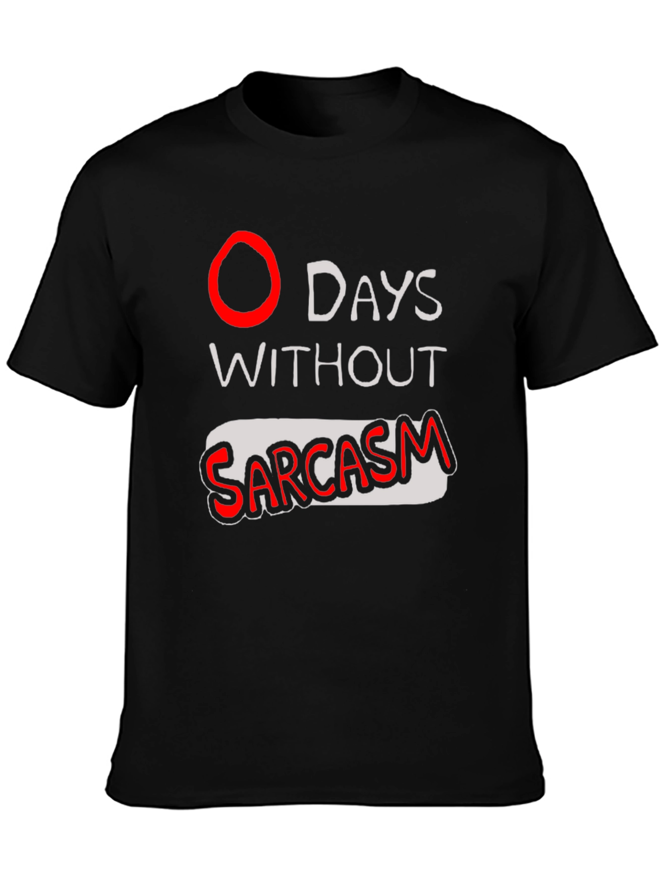 Sarcasm T-Shirt - Black Graphic Tee